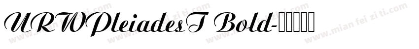 URWPleiadesT Bold字体转换
